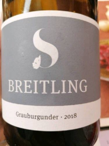 breitling wein|Breitling & Walter Grauburgunder .